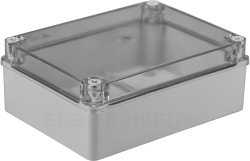 Puszka n/t hermetyczna 190x140x70 przezroczysta