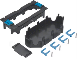 tehalit.GB-EG Puszka montażowa 3-krotna 45x45mm PC-ABS czarny GTVR300