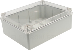 Puszka n/t hermetyczna 240x190x190 przezroczysta