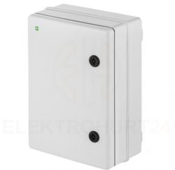 INDUSTRIAL Szafka rozdzielcza hermetyczna SR1 z płytą montażową 252x352x142mm 400V IP65 szara RAL7035 2753-00