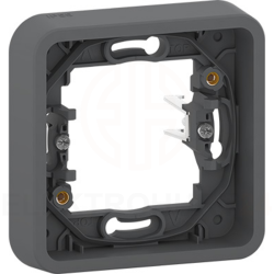 Mureva Styl Podstawa podtynkowa 1x z pazurkami montażowymi antracytowa MUR34108