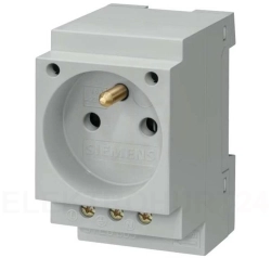 Gniazdo modułowe 2P+Z 16A 230V CEE7 z bolcem 5TE6803