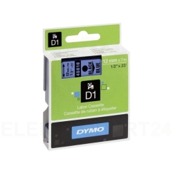 Taśma do drukarek D1 12mm x 7m czarny/niebieski S0720560