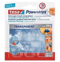 Haczyk samoprzylepny POWERSTRIPS DECO przezroczysty /5szt./