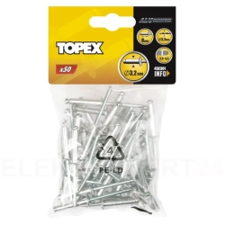 Nity aluminiowe 3.2 x 10 mm, 50 szt.