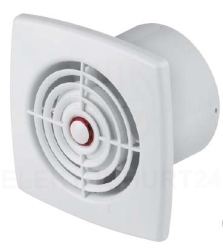 Wentylator wyciągowy fi 100 14W 102m3/h 230V IPX4 biały wył. czasowy, czujnik ruchu RETIS WR100R E0007 WR100R