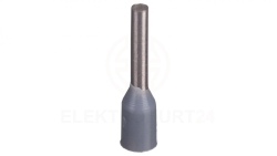 Końcówka tulejkowa izolowana TI 0,75mm2/8mm szara cynowana TI0,75L8x500 /500szt./