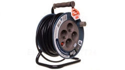 Przedłużacz bębnowy MINI 15m 4x230V /PVC 3x1mm2/ turkusowy OR-AE-1339/T