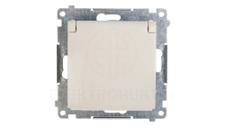 Simon 54 Gniazdo pojedyncze z/u 16A IP44 kremowe DGZ1BUZ.01/41