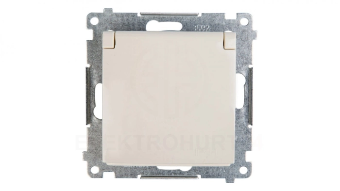 Simon 54 Gniazdo pojedyncze z/u 16A IP44 kremowe DGZ1BUZ.01/41