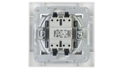 Przycisk Asfora podwójny biały z ramką EPH1100121