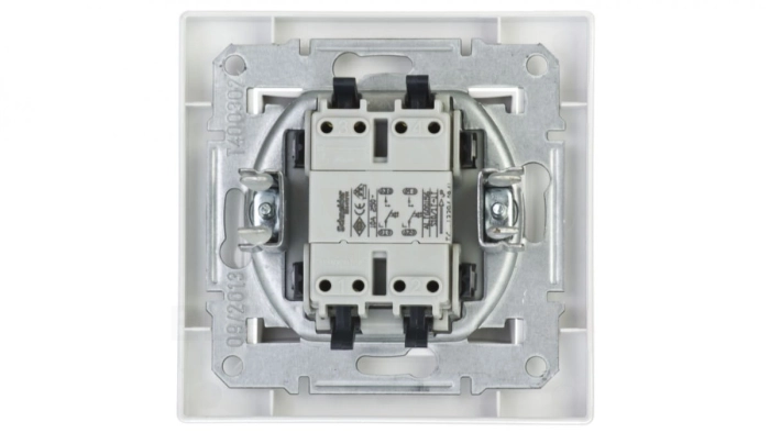 ASFORA Przycisk podwójny biały EPH1100121