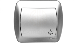 Simon Akord Przycisk /dzwonek/ aluminium metaliowane AD1/26