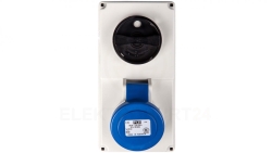 Gniazdo stałe z wyłącznikiem 0-1 małe 16A 3P 230V IP44 /blokada mechaniczna/ 6113-6