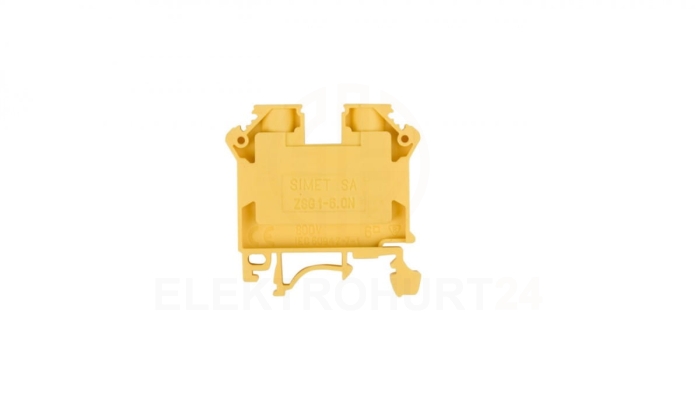 Złączka szynowa 2-przewodowa 6mm2 żółta NOWA ZSG 1-6.0Nz 11421314