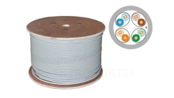 Kabel teleinformatyczny U/FTP kat.6A LSOH Dca (10Gb/s) szary ALANTEC /500m/