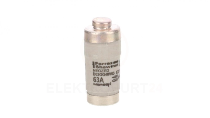 Wkładka bezpiecznikowa D02 gG 400VAC /250VDC 63A C201873