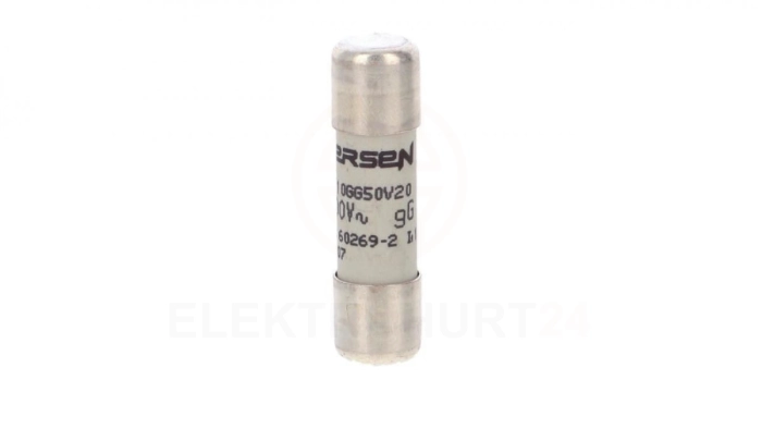 Wkładka bezpiecznikowa cylindryczna 10x38mm 500VAC gG 20A D211028