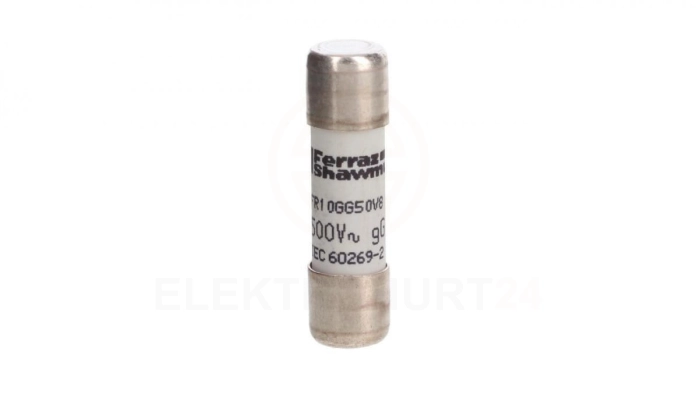 Wkładka bezpiecznikowa cylindryczna 10x38mm 500VAC gG 8A D217169