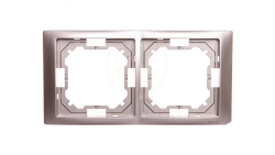Simon Basic Neos Ramka podwójna satynowy BMRC2/29