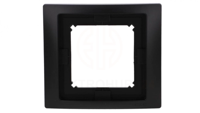 Simon Basic Ramka 1-krotna Neos do wersji bryzgoszczelnej IP44 z uszczelką czarny BMRC1B/49