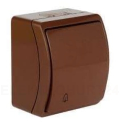 Koala Przycisk /dzwonek/ n/t IP44 brąz VW 155-02 61.342