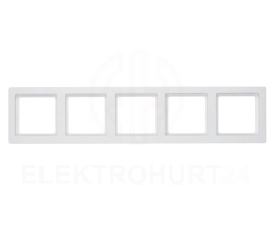 Berker Q.1 Ramka pięciokrotna śnieżnobiały aksamit 10156089