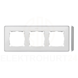 Simon Detail 82 Ramka potrójna Detail SELECT-metal BIAŁA / podstawa Aluminium 8201630-243