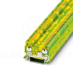 Złączka szynowa ochronna 2-przewodowa 0,14-1,5mm2 zielono-żółta PT 1,5/S-PE 3208139