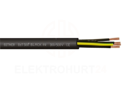 Przewód sterowniczy BiT 500 BLACK FR 7G0,75 300/500V SB1839 klasa Eca /bębnowy/