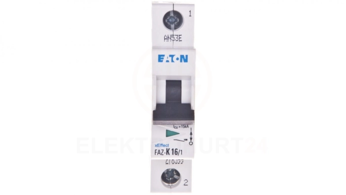 Wyłącznik nadprądowy 1P K 16A 15kA AC FAZ K16/1 278599