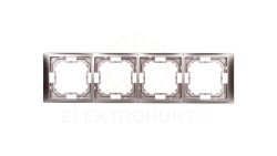 Simon Basic Neos Ramka poczwórna satynowy BMRC4/29