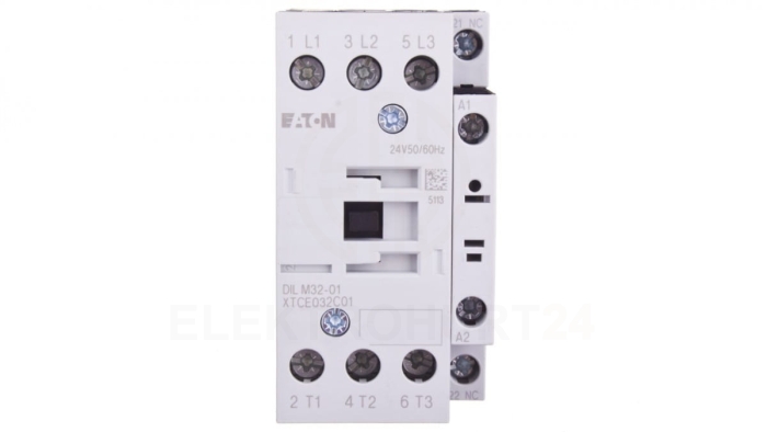 Stycznik mocy 32A 3P 24V AC 0Z 1R DILM32-01(24V50/60HZ) 277296