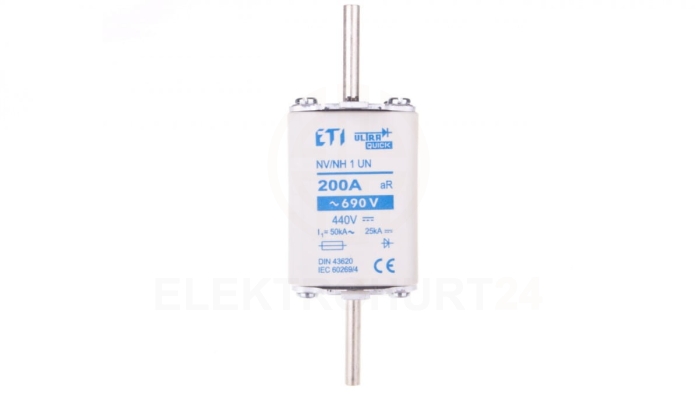 Wkładka bezpiecznikowa NH1 200A aR 690V M1UQU-N 004333214