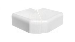 Naroże kanału płaskie regulowane DLP 50x150 białe 010789