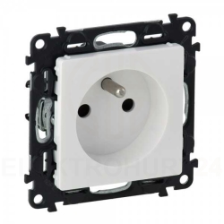 VALENA LIFE Gniazdo pojedyncze z/u 2P+Z biały 753185