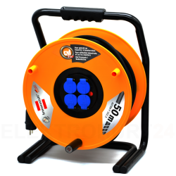 Przedłużacz bębnowy Brobusta IP44 4x230V H07RN-F 3G2,5 50m 1319014