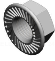 Nakrętka kołnierzowa ząbkowana DIN 6923 NKZM10E A2 890009 /100szt./