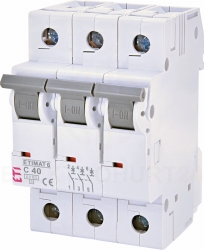 Wyłącznik nadprądowy 3P C 40A 6kA AC ETIMAT 6 002145520