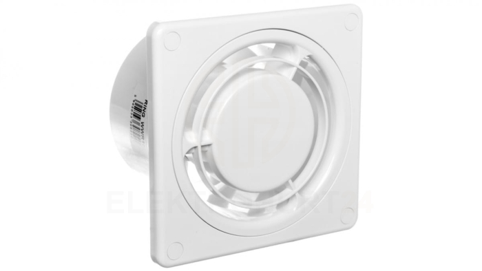 Wentylator wyciągowy fi 100 10W 80m3/h 230V IPX4 biały RING E0007848 WWR100