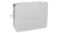 Puszka n/t odgałęźna 125x100x40mm 18 przepustów IP55 A 18 jasnoszara 2000410 /10szt./