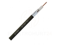 Przewód koncentryczny BiT SAT 757 BLACK 1,05/5 UV czarny LF0501 klasa Eca /100m/