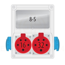 Rozdzielnica R-BOX 240 8S 1x16/5,1x32/5,2x230V 
