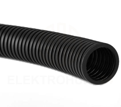 Rura karbowana 750N czarna z pilotem samogasnąca -5C +60C PV UV IK07 fi 25 /50m/