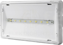 Oprawa awaryjna EXIT S IP65 ECO LED AT 3W 310lm 1h jednozadaniowa biała (brak piktogramu w zestawie) ETS/3W/E/1/SE/AT/WH