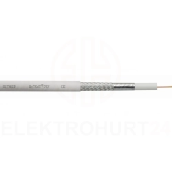 Przewód koncentryczny BiT SAT 757 1,05/5 biały LF0500 klasa Eca /100m/