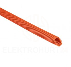 Rura karbowana 320N do zalewania betonem bezhalogenowa pomarańczowa z pilotem i smarowaniem -15C +90C PV fi 20 /100m/