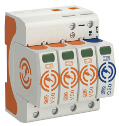Ogranicznik przepięć Typ T1+T2 3P+N 12,5kA 280V V50-3+NPE-280 5093526