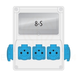 Rozdzielnica R-BOX 240-8 5x250V 8S - B.1812z