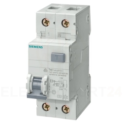 Wyłącznik różnicowo-nadprądowy 2P B 16A 0,03A Typ AC 6kA 30mA 400V SENTRON 5SV1316-0KK16